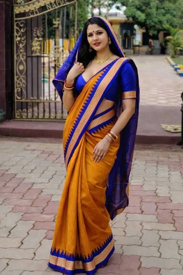 Weaver_Store_Solid/Plain_Banarasi_Art_Silk_Saree_(Mustard)