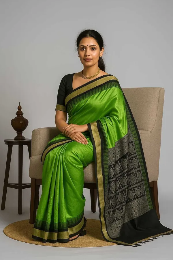 Weaver_Store_Woven_Banarasi_Art_Silk_Saree_(Green)