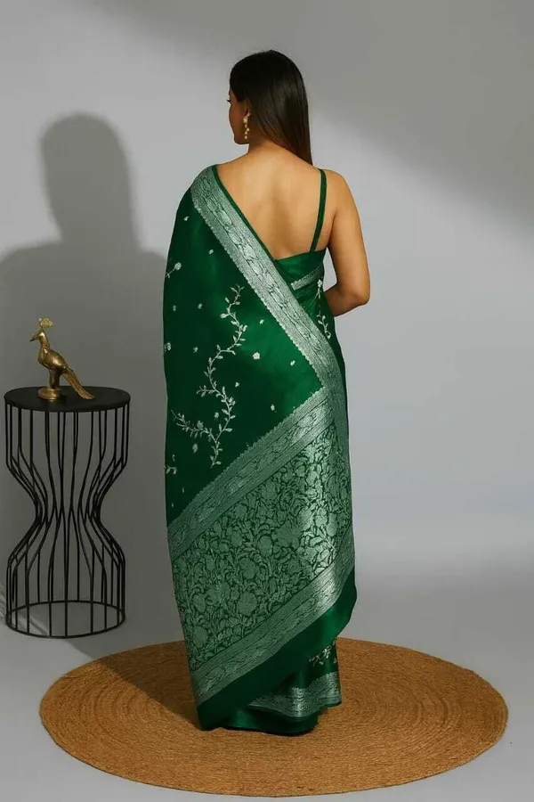 Weaver_Store_Printed_Banarasi_Art_Silk_Saree_(Green)