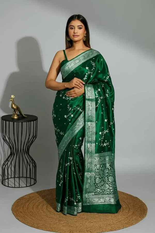 Weaver_Store_Printed_Banarasi_Art_Silk_Saree_(Green)