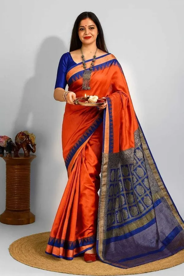 Weaver_Store_Woven_Banarasi_Art_Silk_Saree_(Orange)