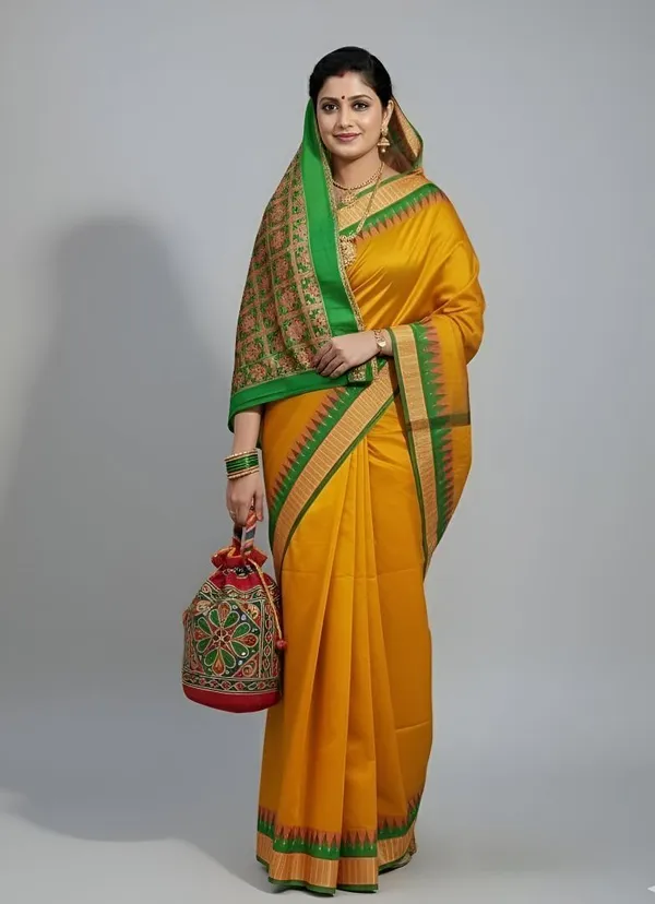 Weaver_Store_Woven_Banarasi_Art_Silk_Saree_(Mustard)