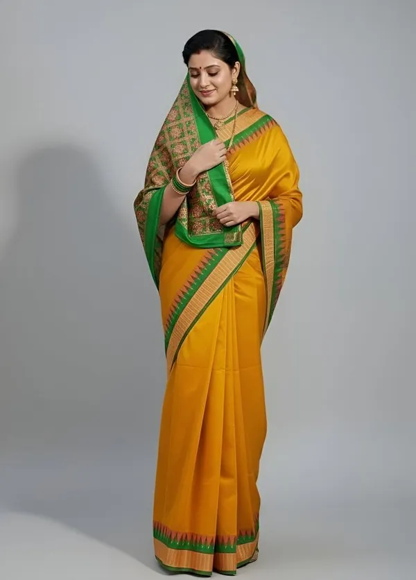 Weaver_Store_Woven_Banarasi_Art_Silk_Saree_(Mustard)