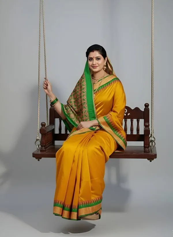 Weaver_Store_Woven_Banarasi_Art_Silk_Saree_(Mustard)