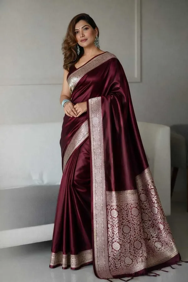 Weaver_Store_Woven_Banarasi_Art_Silk_Saree_(Maroon)