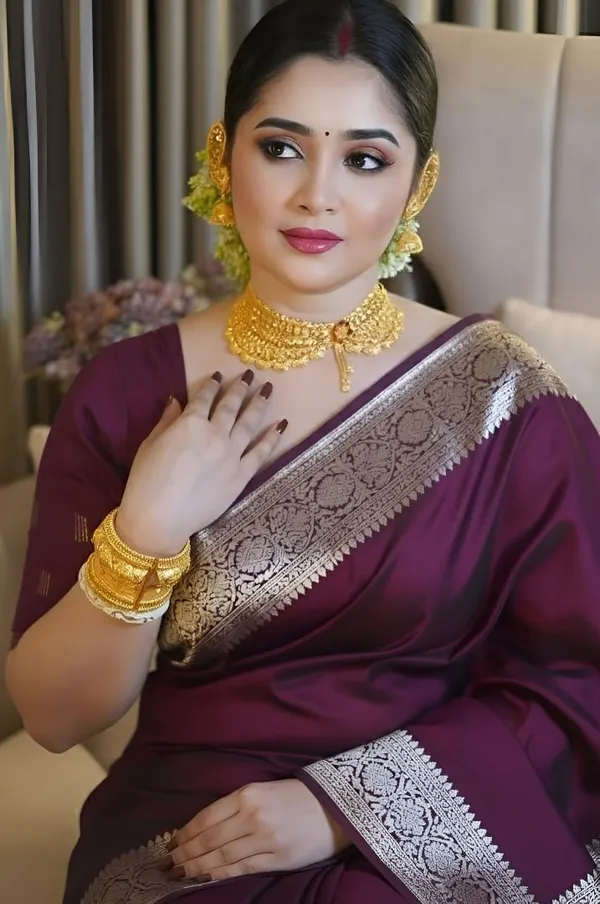 Weaver_Store_Woven_Banarasi_Art_Silk_Saree_(Purple)