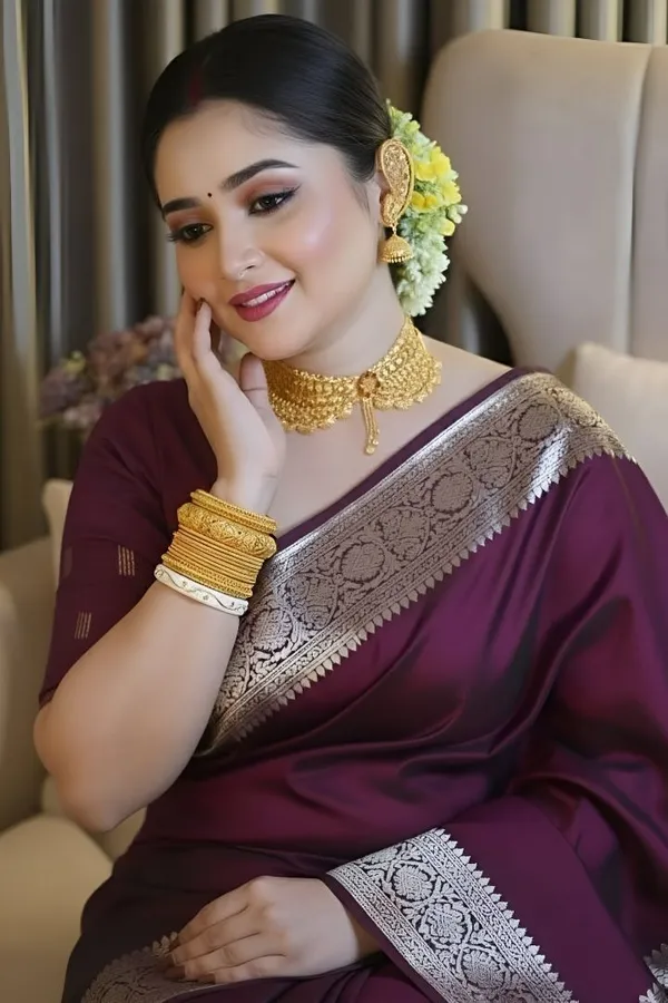 Weaver_Store_Woven_Banarasi_Art_Silk_Saree_(Purple)