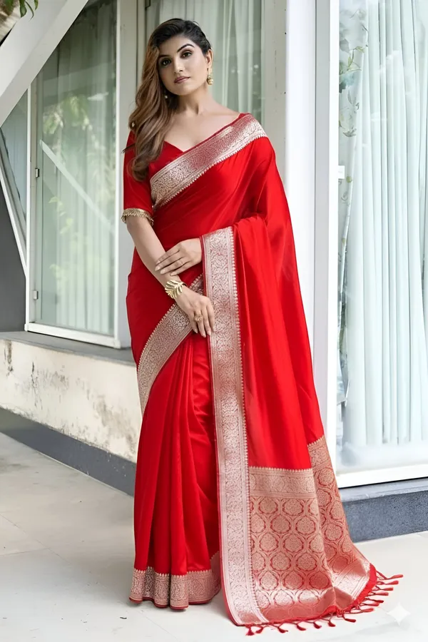 Weaver_Store_Woven_Banarasi_Art_Silk_Saree_(Red)