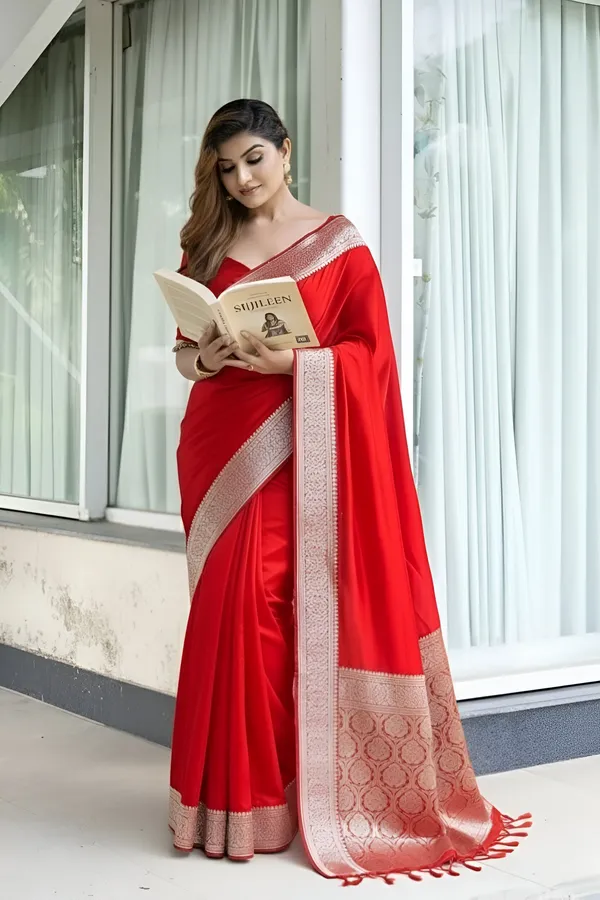 Weaver_Store_Woven_Banarasi_Art_Silk_Saree_(Red)