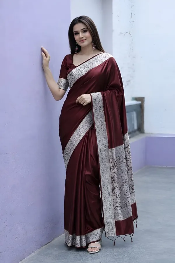 Weaver_Store_Woven_Banarasi_Art_Silk_Saree_(Maroon)