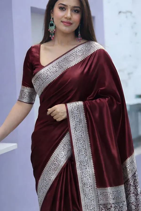 Weaver_Store_Woven_Banarasi_Art_Silk_Saree_(Maroon)