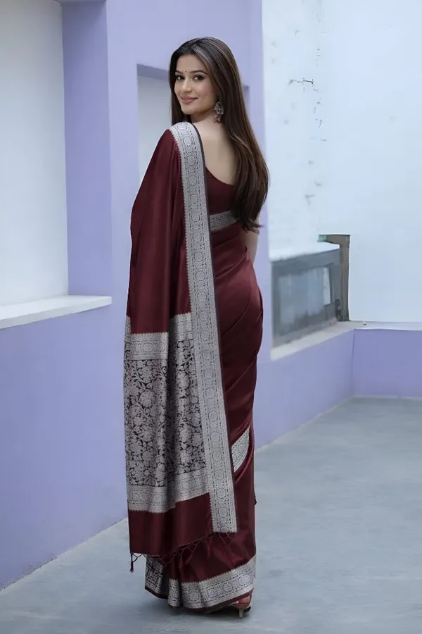 Weaver_Store_Woven_Banarasi_Art_Silk_Saree_(Maroon)