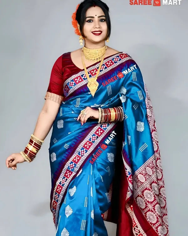 Weaver_Store_Woven_Banarasi_Art_Silk_Saree_(Blue)