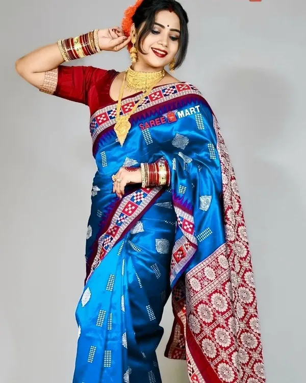 Weaver_Store_Woven_Banarasi_Art_Silk_Saree_(Blue)