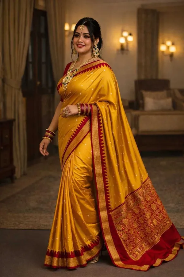 Weaver_Store_Woven_Banarasi_Art_Silk_Saree_(Mustard)