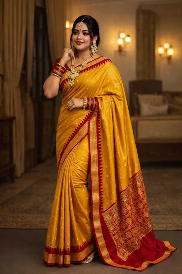 Weaver_Store_Woven_Banarasi_Art_Silk_Saree_(Mustard)