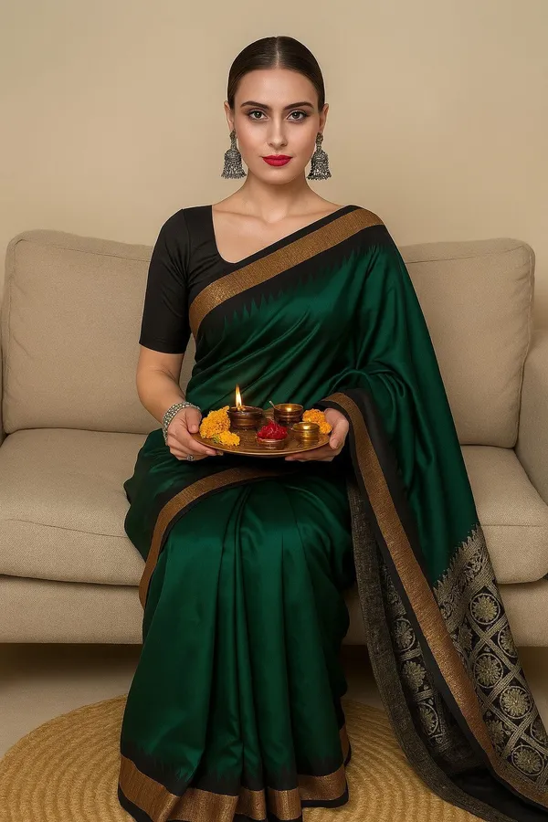 Weaver_Store_Woven_Banarasi_Art_Silk_Saree_(Green)