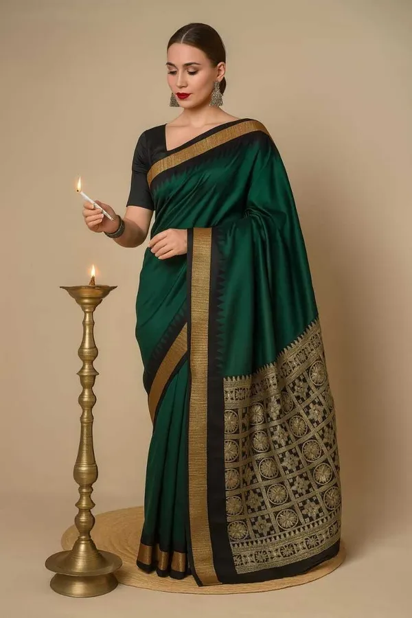 Weaver_Store_Woven_Banarasi_Art_Silk_Saree_(Green)