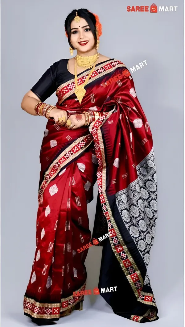 Weaver_Store_Woven_Banarasi_Art_Silk_Saree_(Red)