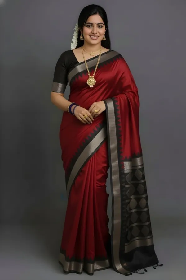 Weaver_Store_Woven_Banarasi_Art_Silk_Saree_(Red)
