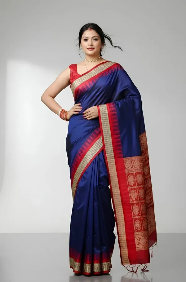 Weaver_Store_Woven_Banarasi_Art_Silk_Saree_(Blue)