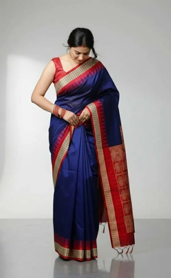 Weaver_Store_Woven_Banarasi_Art_Silk_Saree_(Blue)