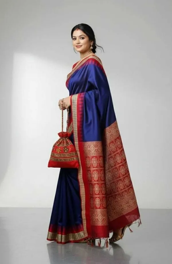 Weaver_Store_Woven_Banarasi_Art_Silk_Saree_(Blue)