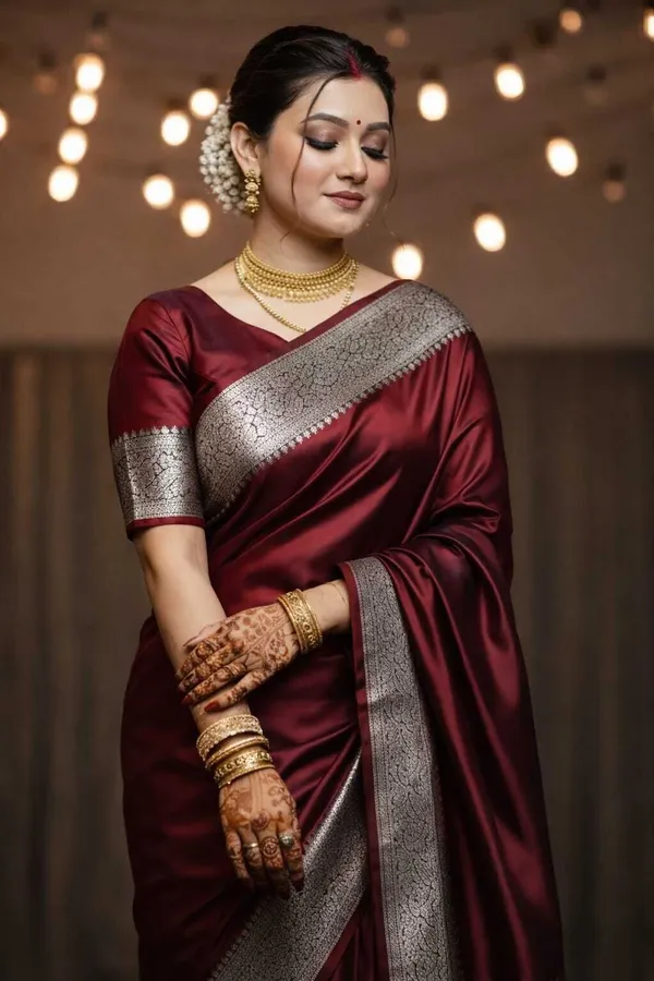 Weaver_Store_Woven_Banarasi_Art_Silk_Saree_(Maroon)