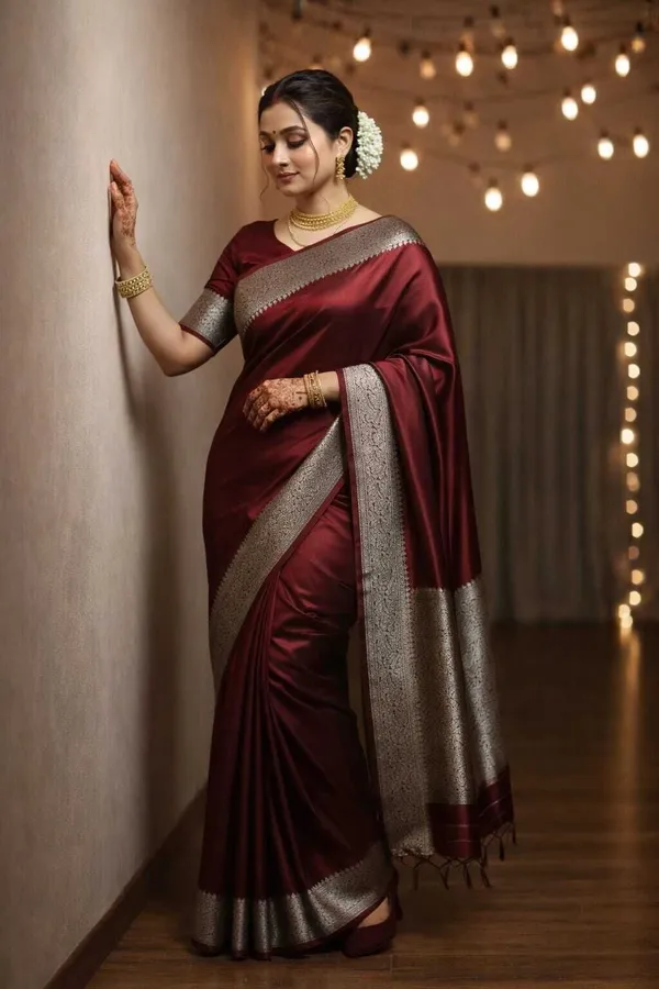 Weaver_Store_Woven_Banarasi_Art_Silk_Saree_(Maroon)