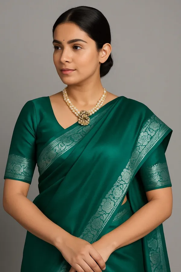 Weaver_Store_Woven_Banarasi_Art_Silk_Saree_(Green)