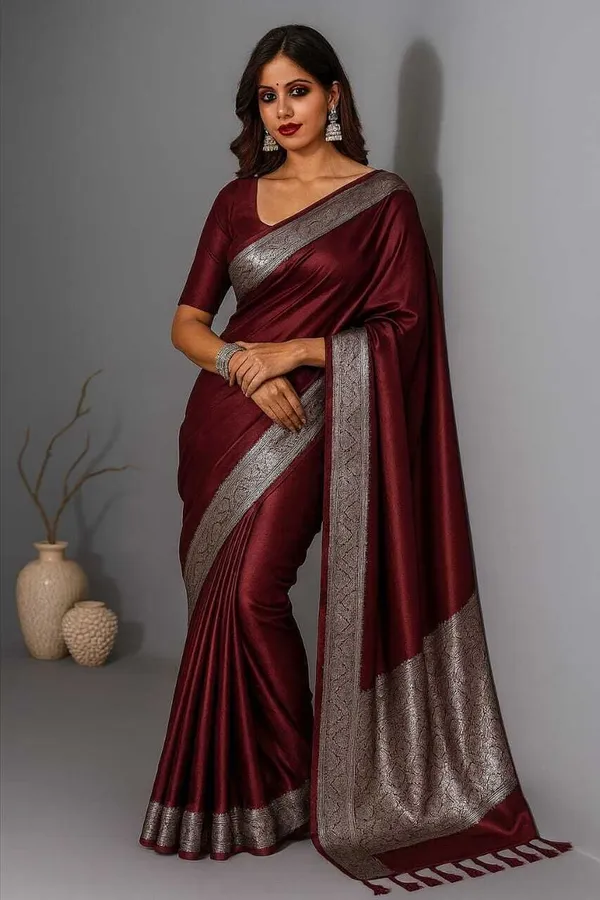 Weaver_Store_Woven_Banarasi_Art_Silk_Saree_(Maroon)