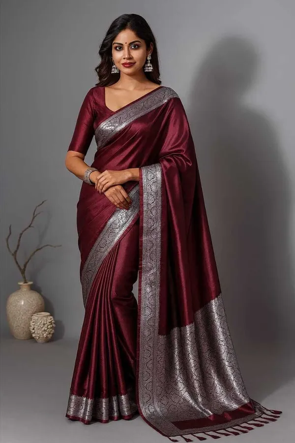 Weaver_Store_Woven_Banarasi_Art_Silk_Saree_(Maroon)