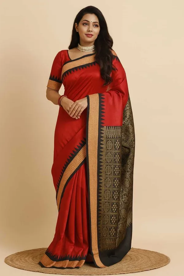 Weaver_Store_Woven_Banarasi_Art_Silk_Saree_(Red)