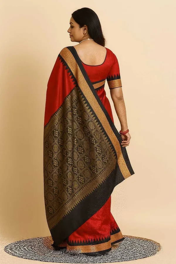 Weaver_Store_Woven_Banarasi_Art_Silk_Saree_(Red)