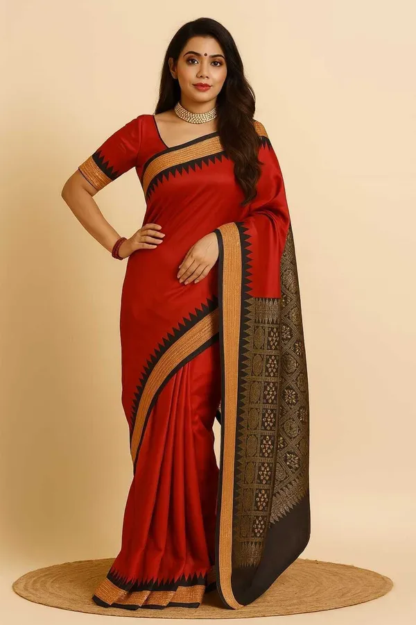 Weaver_Store_Woven_Banarasi_Art_Silk_Saree_(Red)