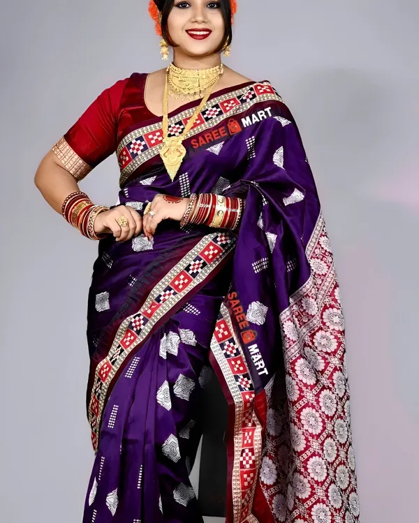 Weaver_Store_Woven_Banarasi_Art_Silk_Saree_(Purple)