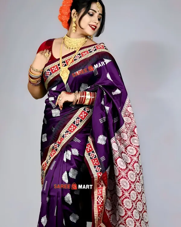 Weaver_Store_Woven_Banarasi_Art_Silk_Saree_(Purple)