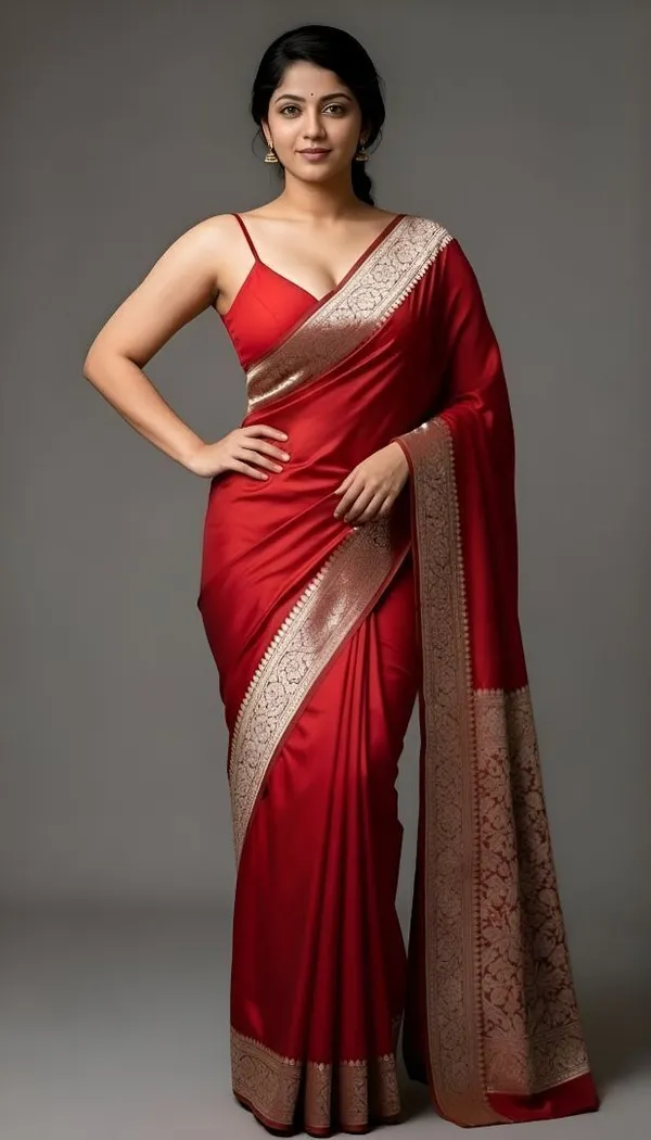 Weaver_Store_Woven_Banarasi_Art_Silk_Saree_(Red)