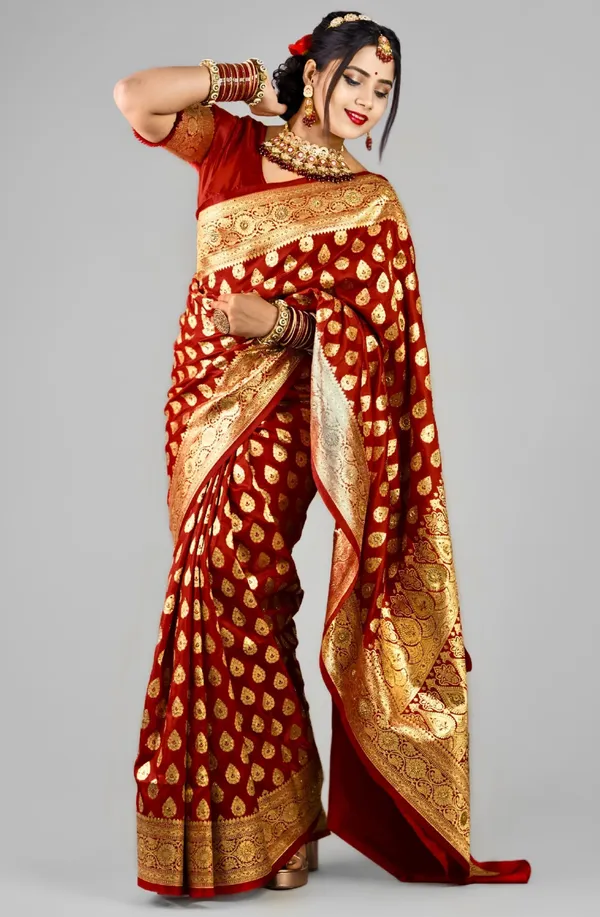 Weaver_Store_Woven_Banarasi_Art_Silk_Saree_(Maroon)