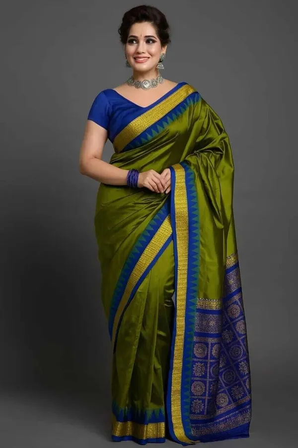 Weaver_Store_Woven_Banarasi_Art_Silk_Saree_(Green)