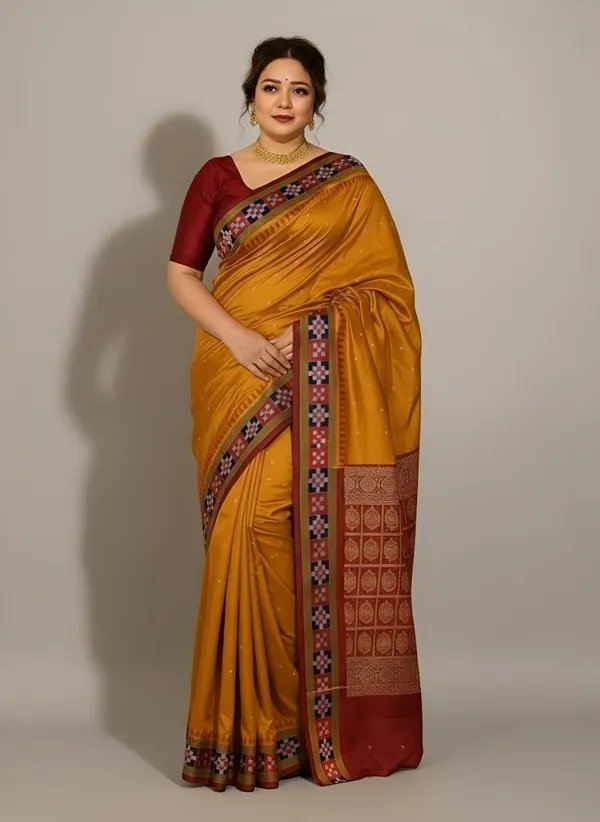 Weaver_Store_Woven_Banarasi_Art_Silk_Saree_(Mustard)