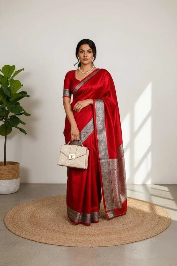 Weaver_Store_Woven_Banarasi_Art_Silk_Saree_(Red)