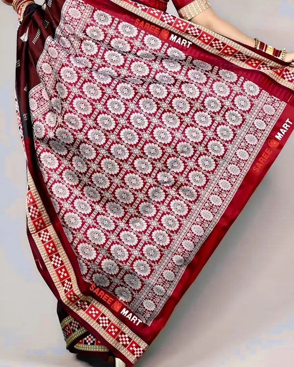 Weaver_Store_Woven_Banarasi_Art_Silk_Saree_(Brown)