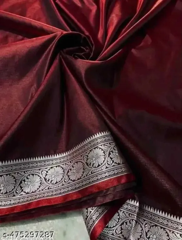 Weaver_Store_Woven_Banarasi_Art_Silk_Saree_(Maroon)