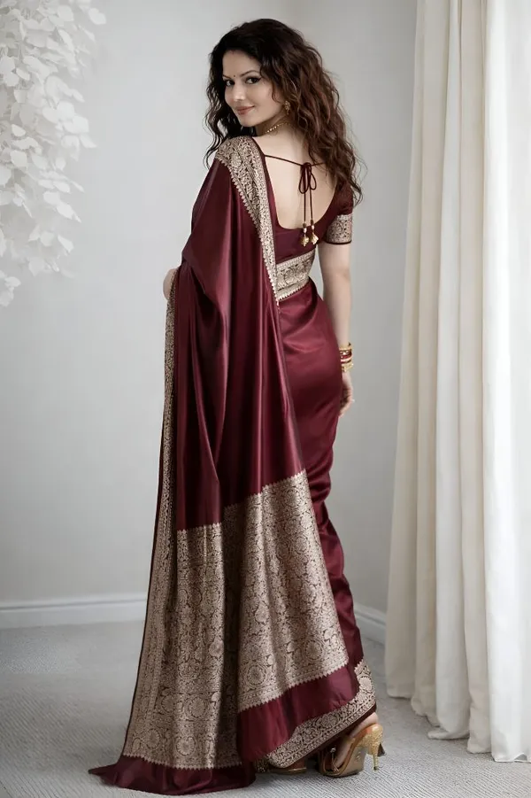 Weaver_Store_Woven_Banarasi_Art_Silk_Saree_(Maroon)