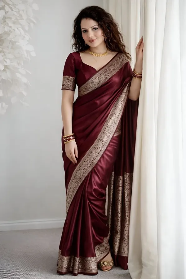 Weaver_Store_Woven_Banarasi_Art_Silk_Saree_(Maroon)