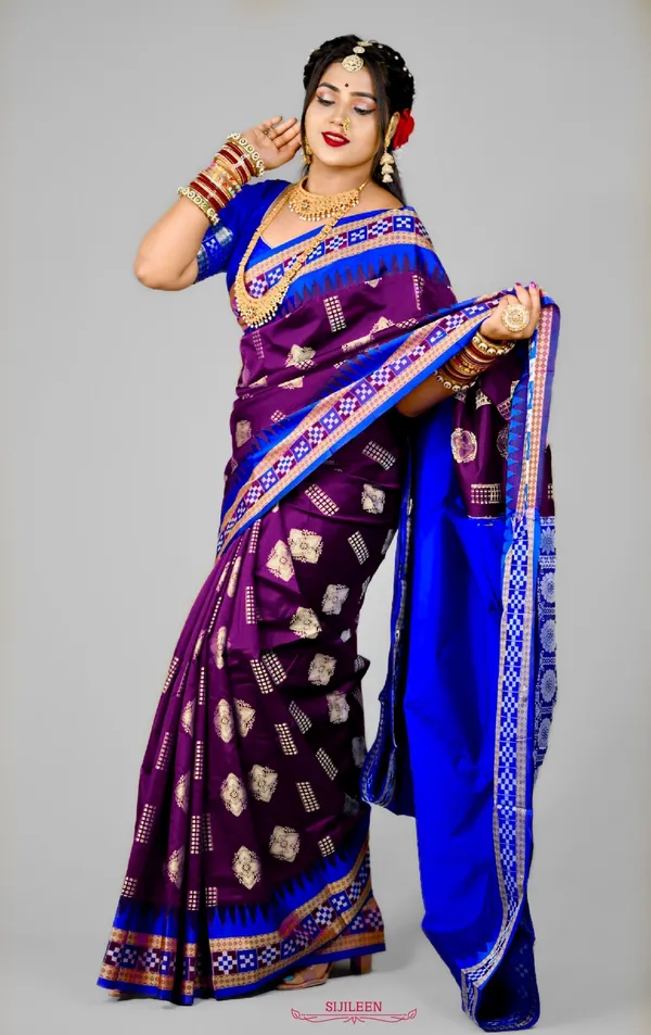 Weaver_Store_Woven_Banarasi_Art_Silk_Saree_(Purple)