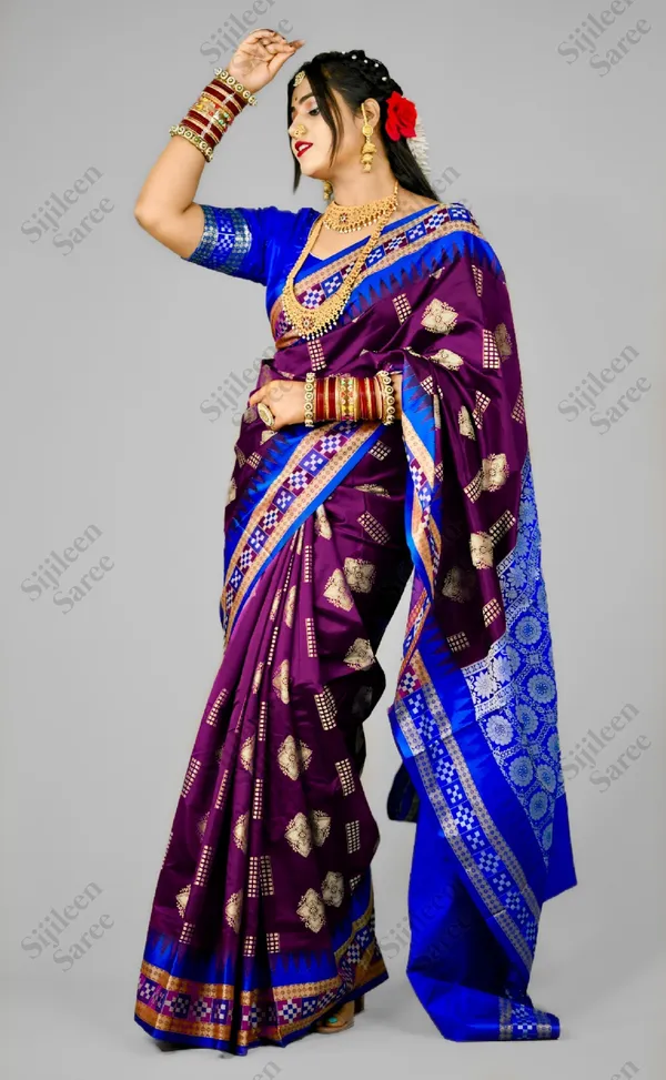 Weaver_Store_Woven_Banarasi_Art_Silk_Saree_(Purple)