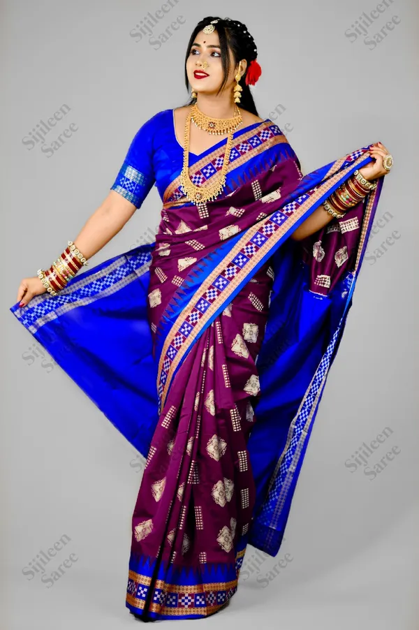 Weaver_Store_Woven_Banarasi_Art_Silk_Saree_(Purple)
