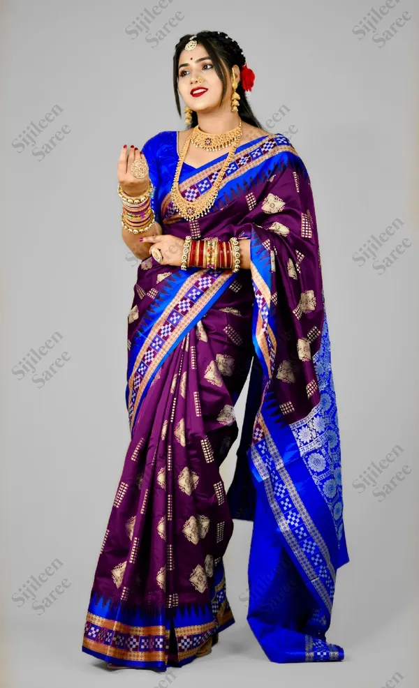 Weaver_Store_Woven_Banarasi_Art_Silk_Saree_(Purple)